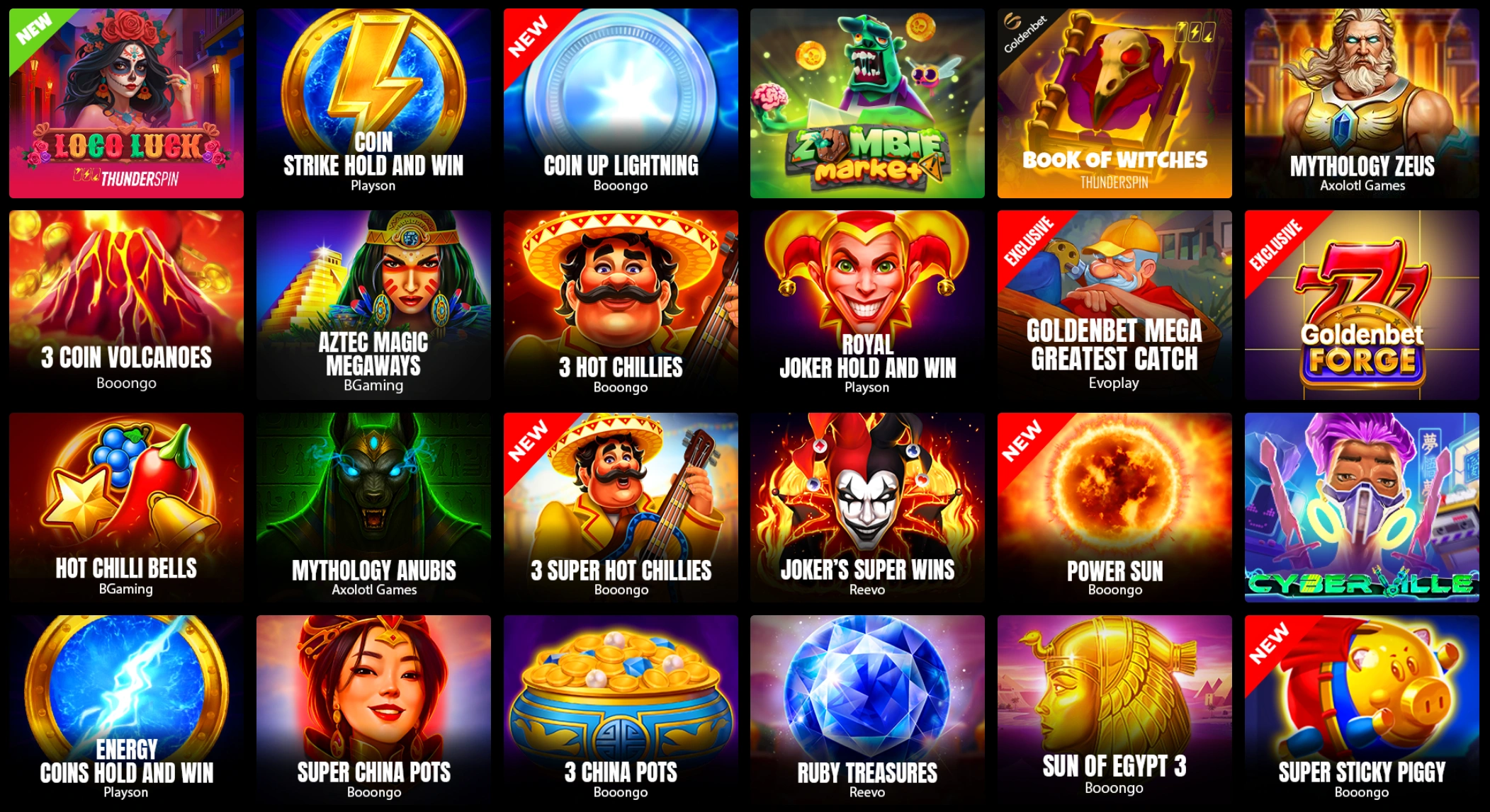 Goldenbet Slot Machines Selection